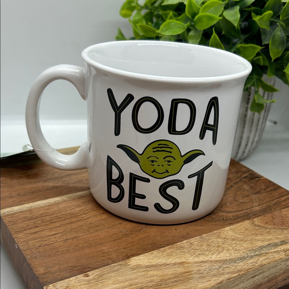 STAR  WARS MUG “YODA BEST” CERAMIC 18 Oz. NWT  THE CHILD